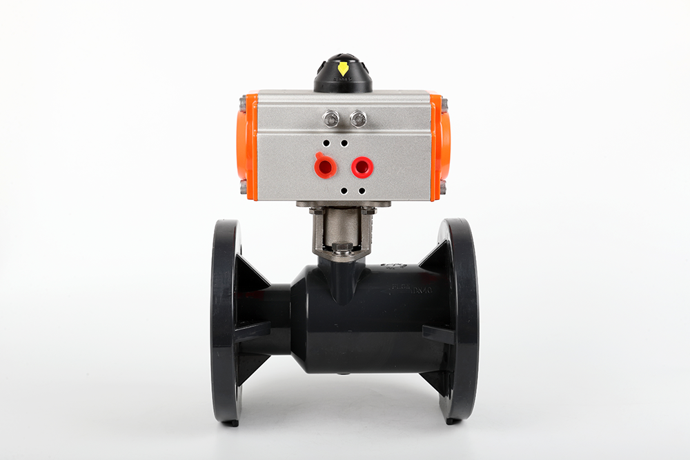 绿园气动法兰一体球阀